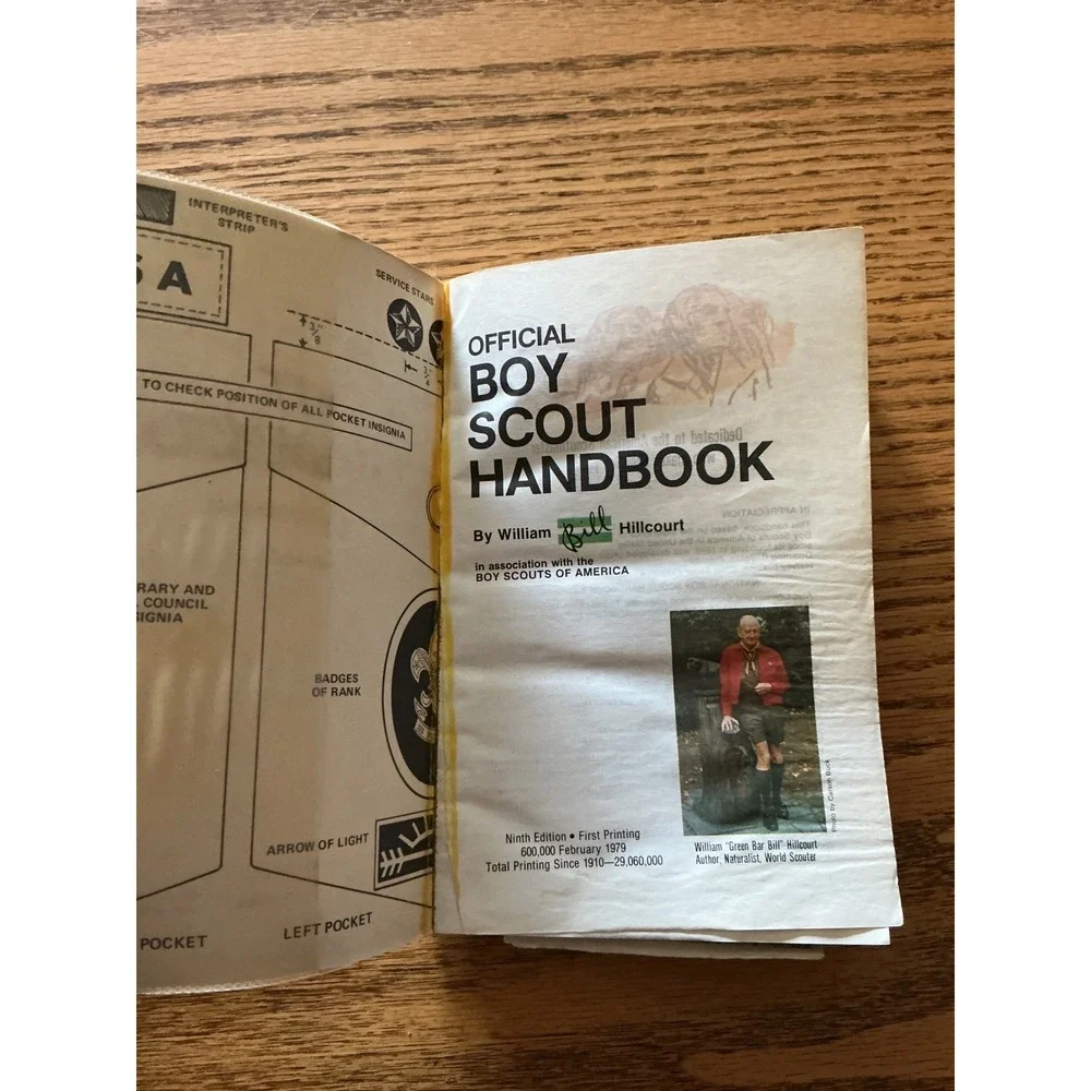 Vintage 1979 Boy Scout Handbook 9th Ed Norman Rockwell & BSA Fieldbook Lot